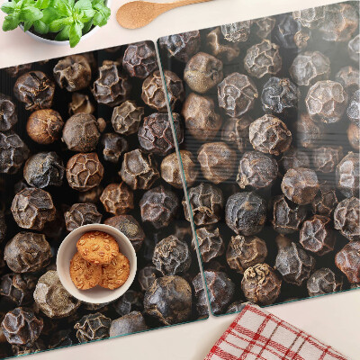 Glass cutting board Peppercorns