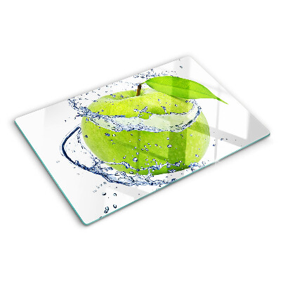 Chopping board Apple in water