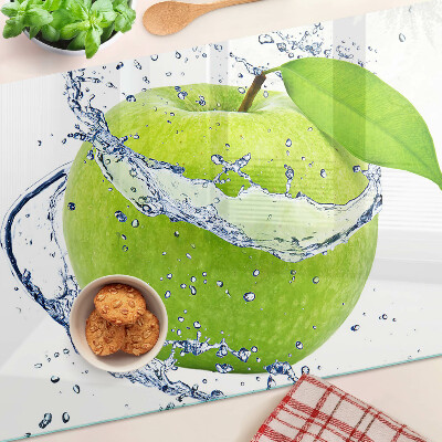 Chopping board Apple in water