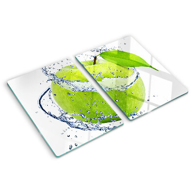 Chopping board Apple in water