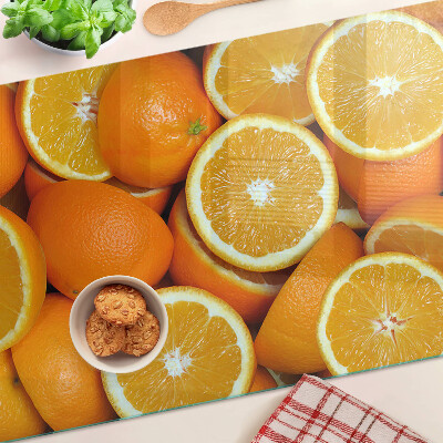 Chopping board Sliced oranges