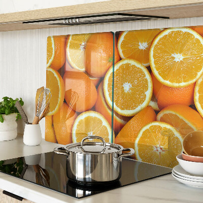 Chopping board Sliced oranges