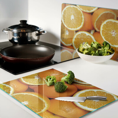 Chopping board Sliced oranges
