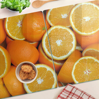 Chopping board Sliced oranges