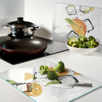 Cutting board Citrus with ice