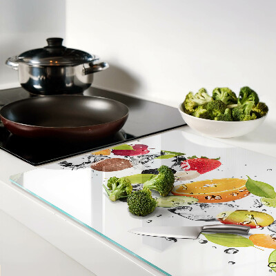 Chopping board Fruit with ice
