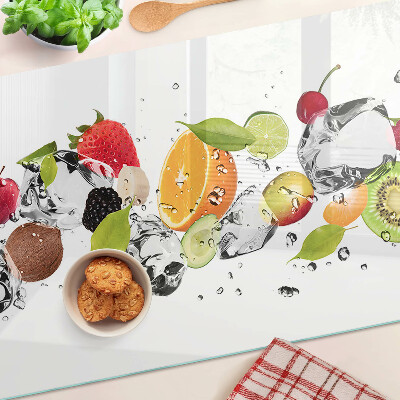 Chopping board Fruit with ice