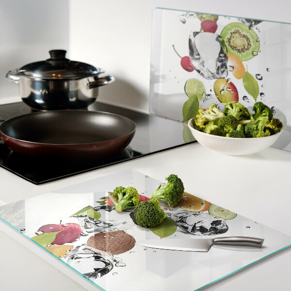 Chopping board Fruit with ice