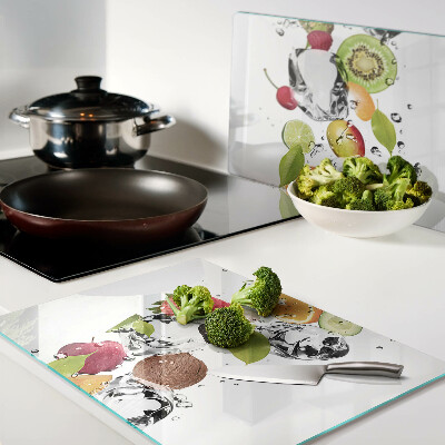Chopping board Fruit with ice