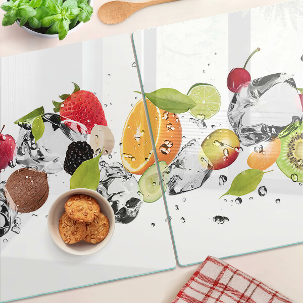 Chopping board Fruit with ice