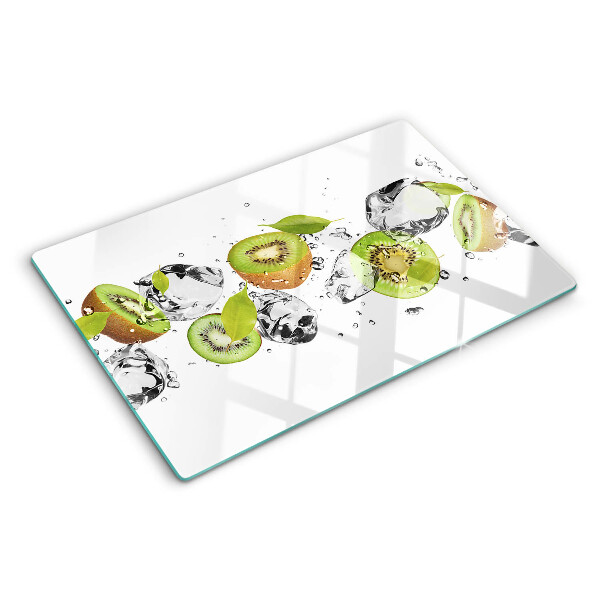 Glass kitchen board Fruit in ice