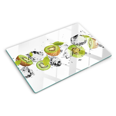 Glass kitchen board Fruit in ice