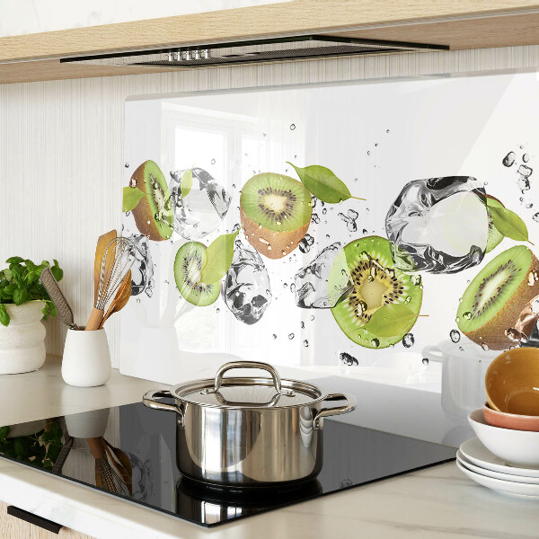 Glass kitchen board Fruit in ice
