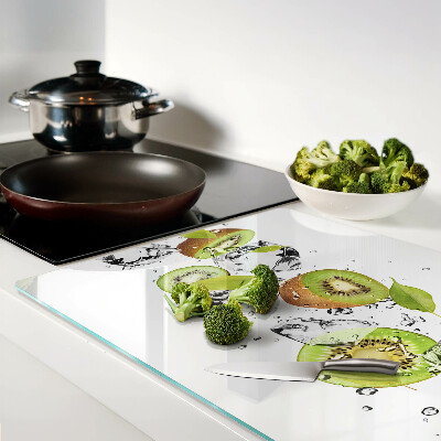 Glass kitchen board Fruit in ice
