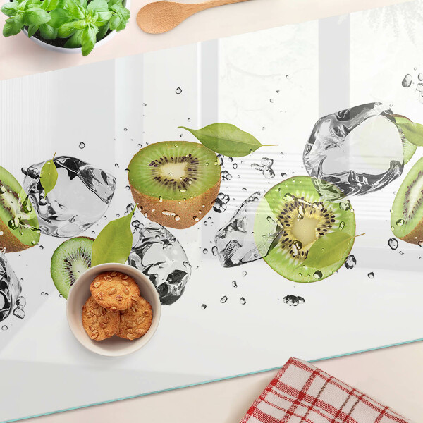 Glass kitchen board Fruit in ice