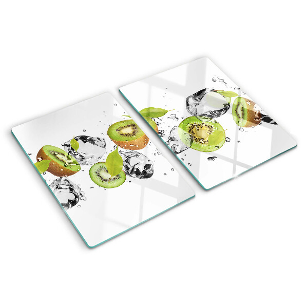 Glass kitchen board Fruit in ice