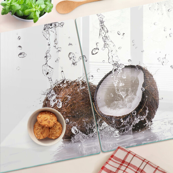 Chopping board Coconut in water