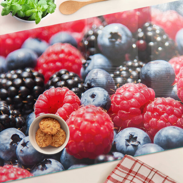 Chopping board glass Forest fruits