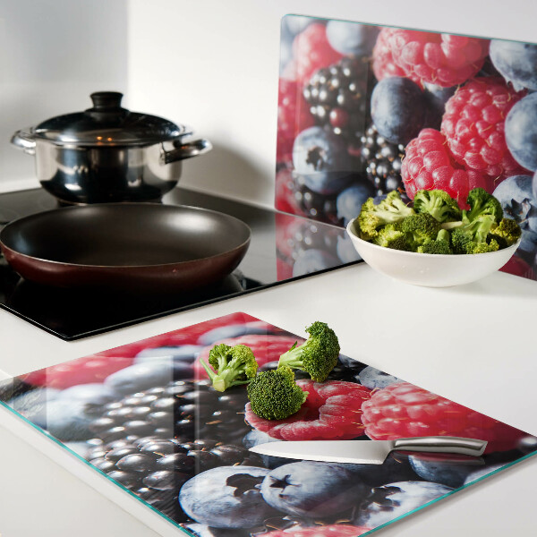 Chopping board glass Forest fruits