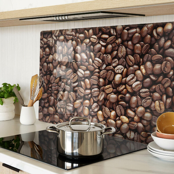 Glass kitchen board Coffee beans