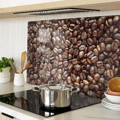 Glass kitchen board Coffee beans
