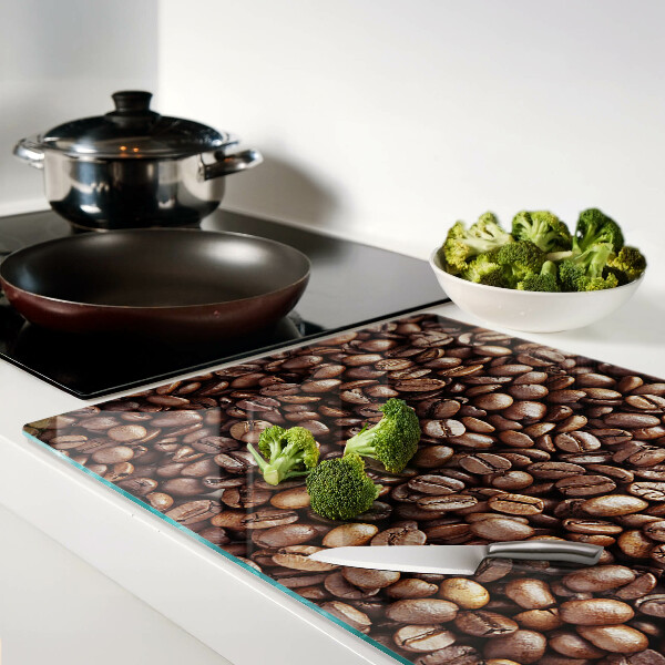Glass kitchen board Coffee beans