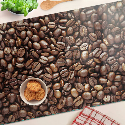 Glass kitchen board Coffee beans