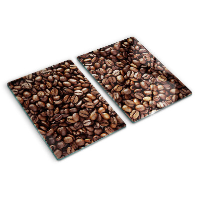 Glass kitchen board Coffee beans