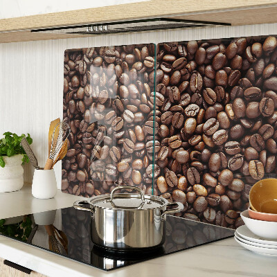 Glass kitchen board Coffee beans