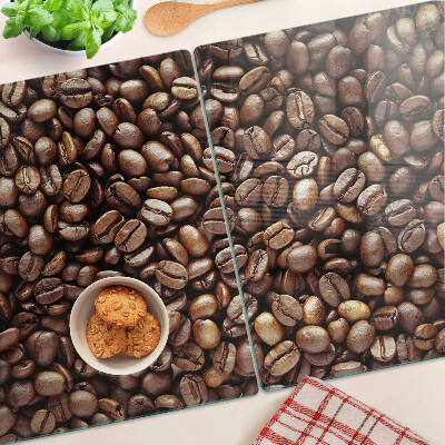 Glass kitchen board Coffee beans