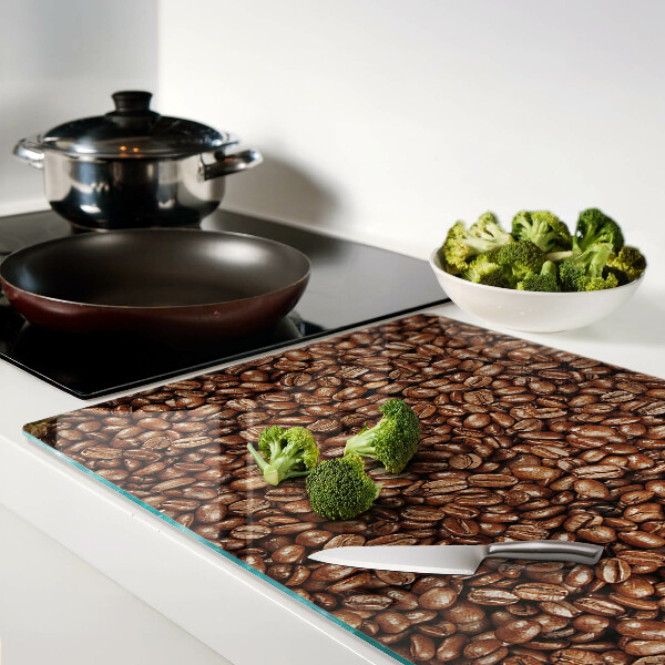 Glass chopping board Coffee beans