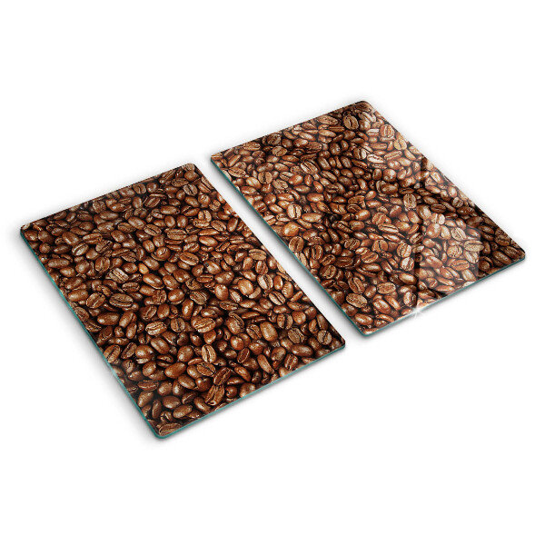 Glass chopping board Coffee beans