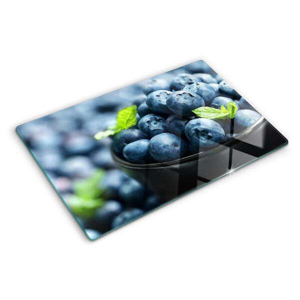 Glass chopping board Berries in a bowl