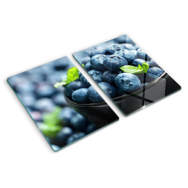 Glass chopping board Berries in a bowl