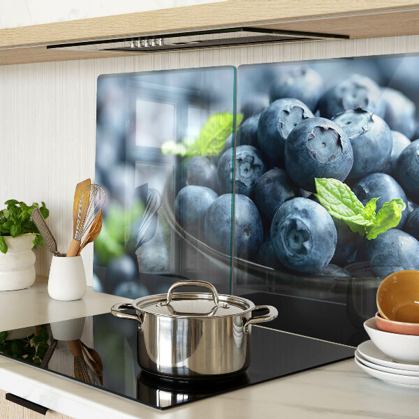 Glass chopping board Berries in a bowl