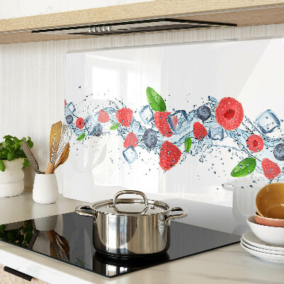 Chopping board Floral pattern with berries