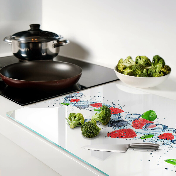 Chopping board Floral pattern with berries
