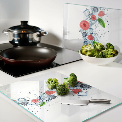 Chopping board Floral pattern with berries