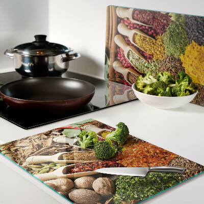 Cutting board Spices and herbs