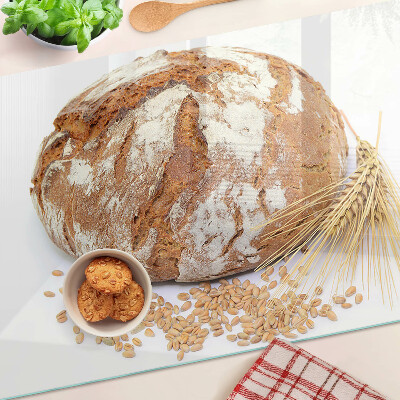Glass kitchen board Bread and cereals