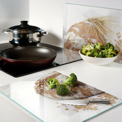 Glass kitchen board Bread and cereals