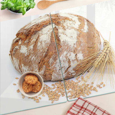 Glass kitchen board Bread and cereals