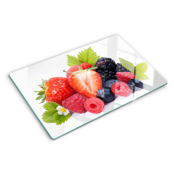 Glass kitchen board Forest fruits