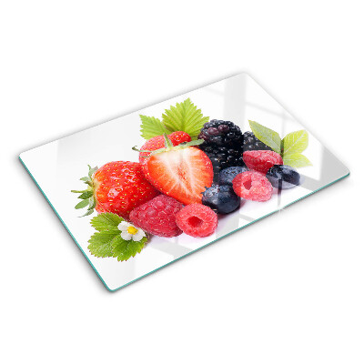 Glass kitchen board Forest fruits