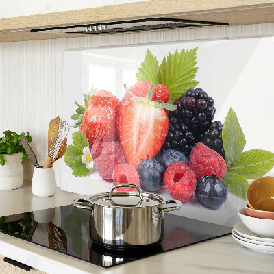 Glass kitchen board Forest fruits