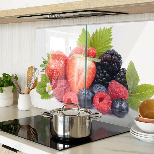 Glass kitchen board Forest fruits