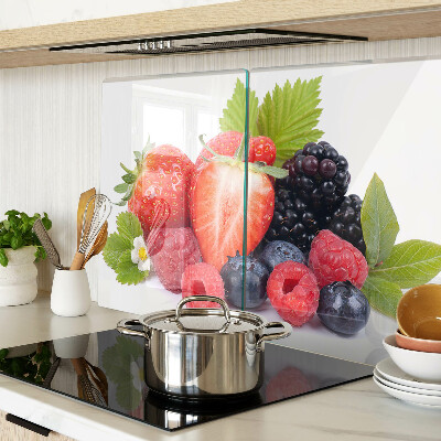 Glass kitchen board Forest fruits