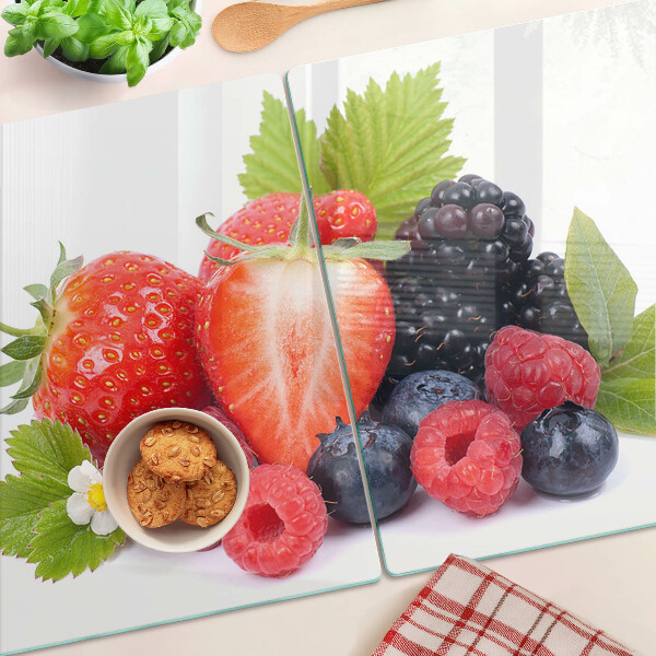 Glass kitchen board Forest fruits