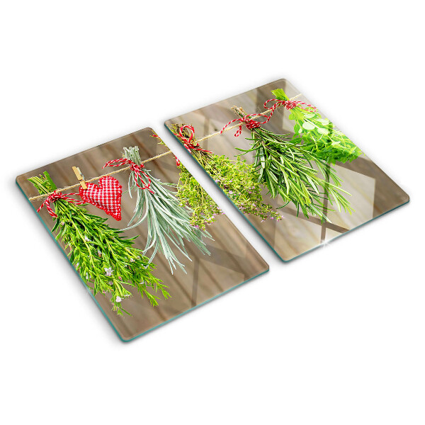 Chopping board Herbs on a string