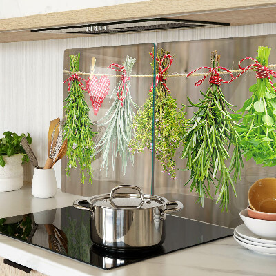 Chopping board Herbs on a string